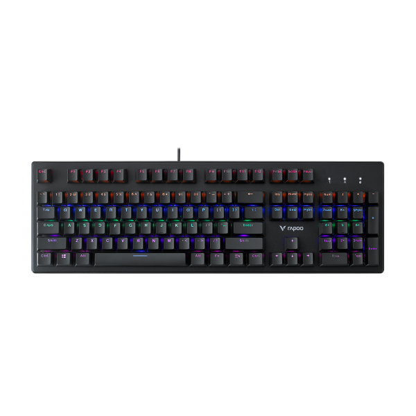 Bàn phím cơ Rapoo V510C Black | Led Rainbow, Blue Switch