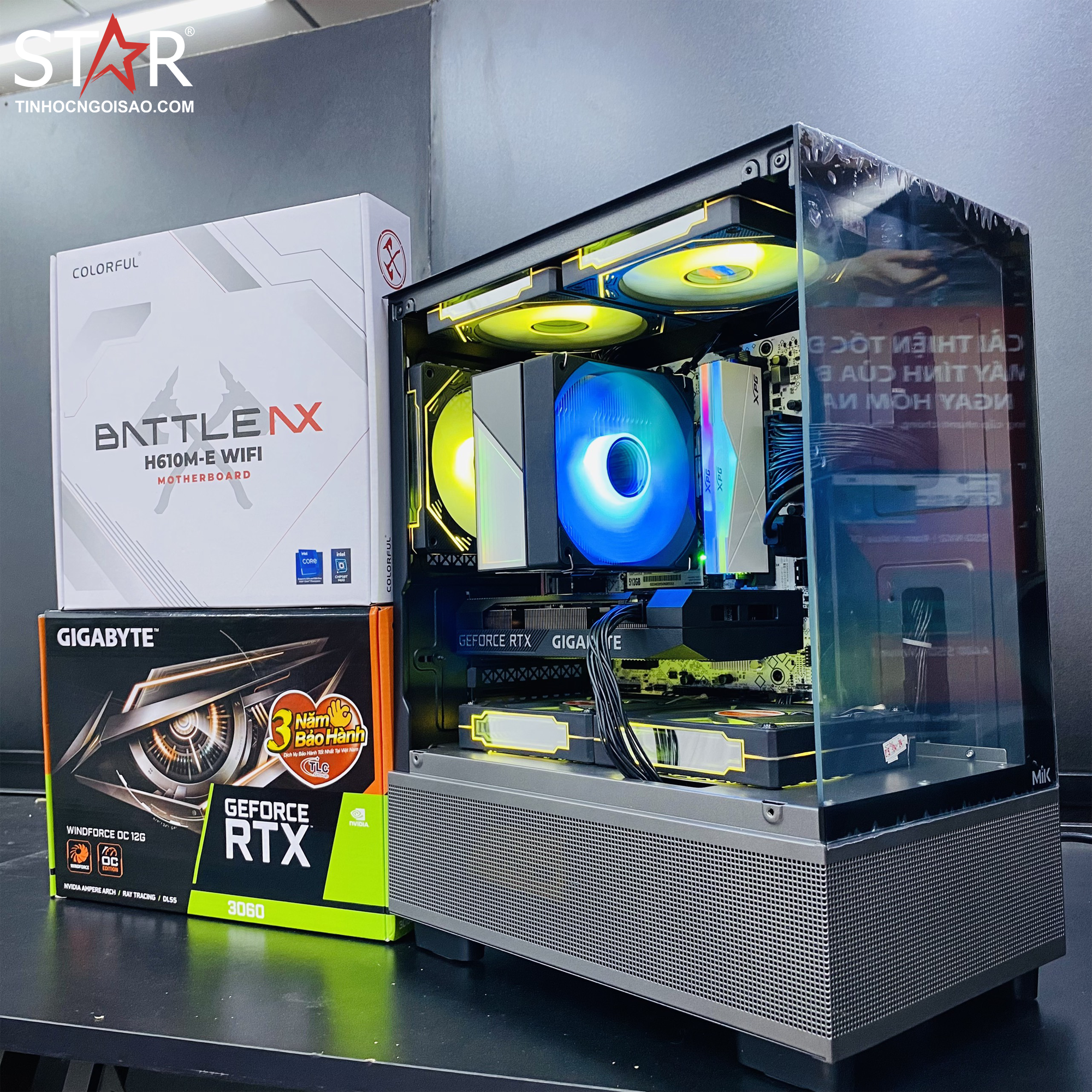 PC Gaming STAR CHICKEN AETHER | I5 12400F, RTX 3060 