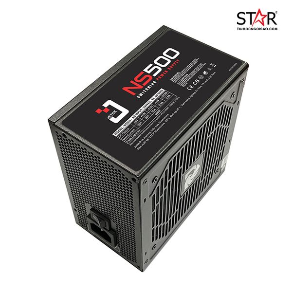  Nguồn máy tính Jetek NS500W Có Dây | Non Modular, ATX 