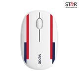  Chuột Rapoo M650 Silent (White Red Blue) England 