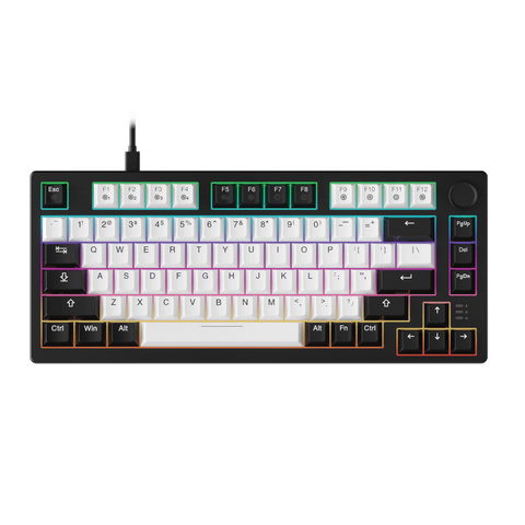 Bàn phím cơ Dare-U EK75 White - Black | PBT, Type C,  Dream (Linear) Switch