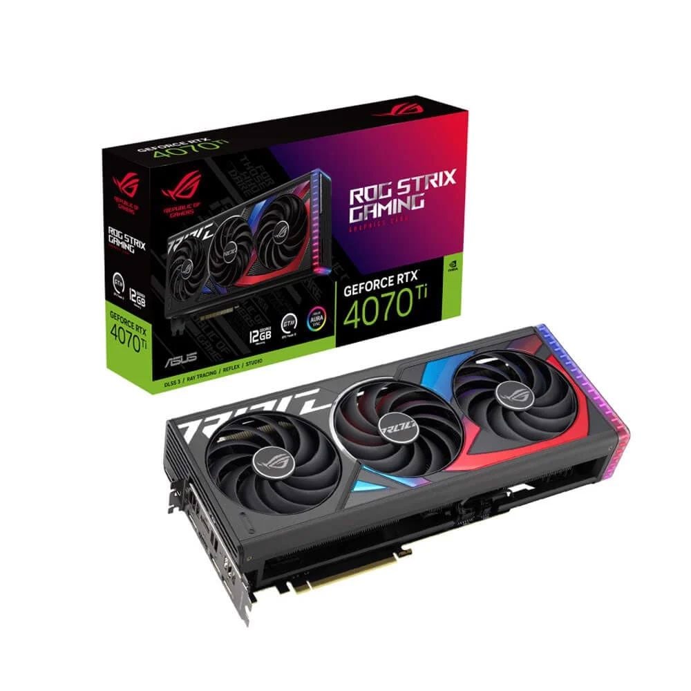 VGA Asus ROG Strix RTX 4070TI 12GB Gaming OC 3 Fan (ROG-STRIX-RTX4070TI-O12G-GAMING)