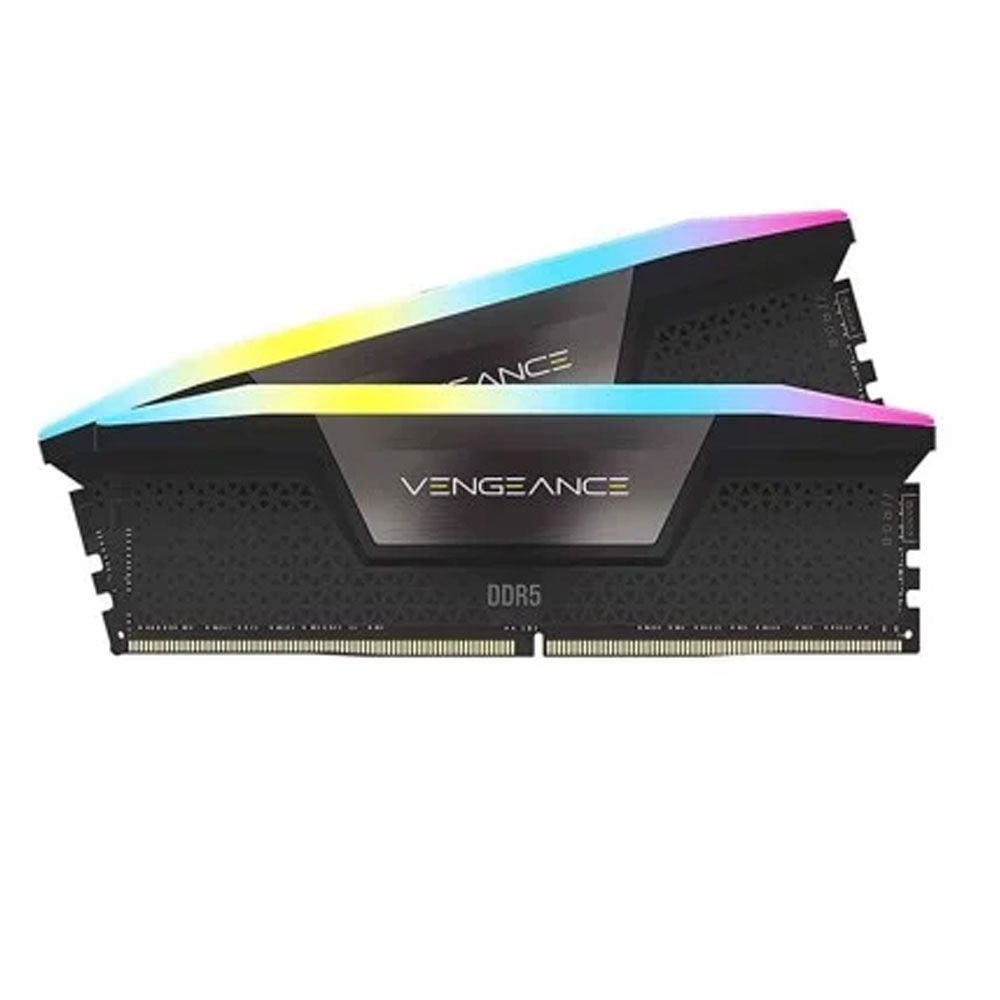 Ram PC Corsair Vengeance RGB 64GB DDR5 5600MHz (CMH64GX5M2B5600C36) (2x32GB, black, tản nhiệt)