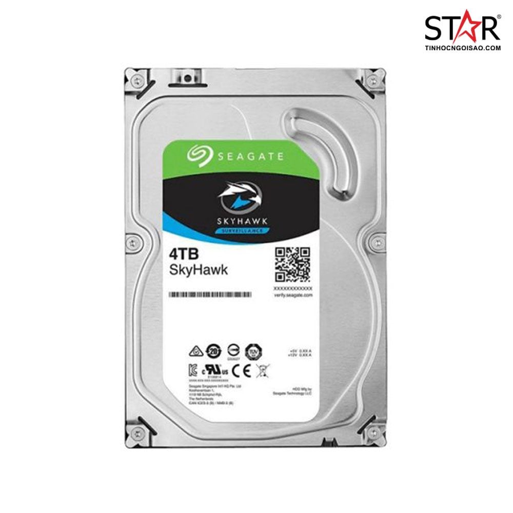 Ổ Cứng HDD 4TB Seagate Skyhawk (ST4000VX016) - Chuyên Dụng Cho Camera