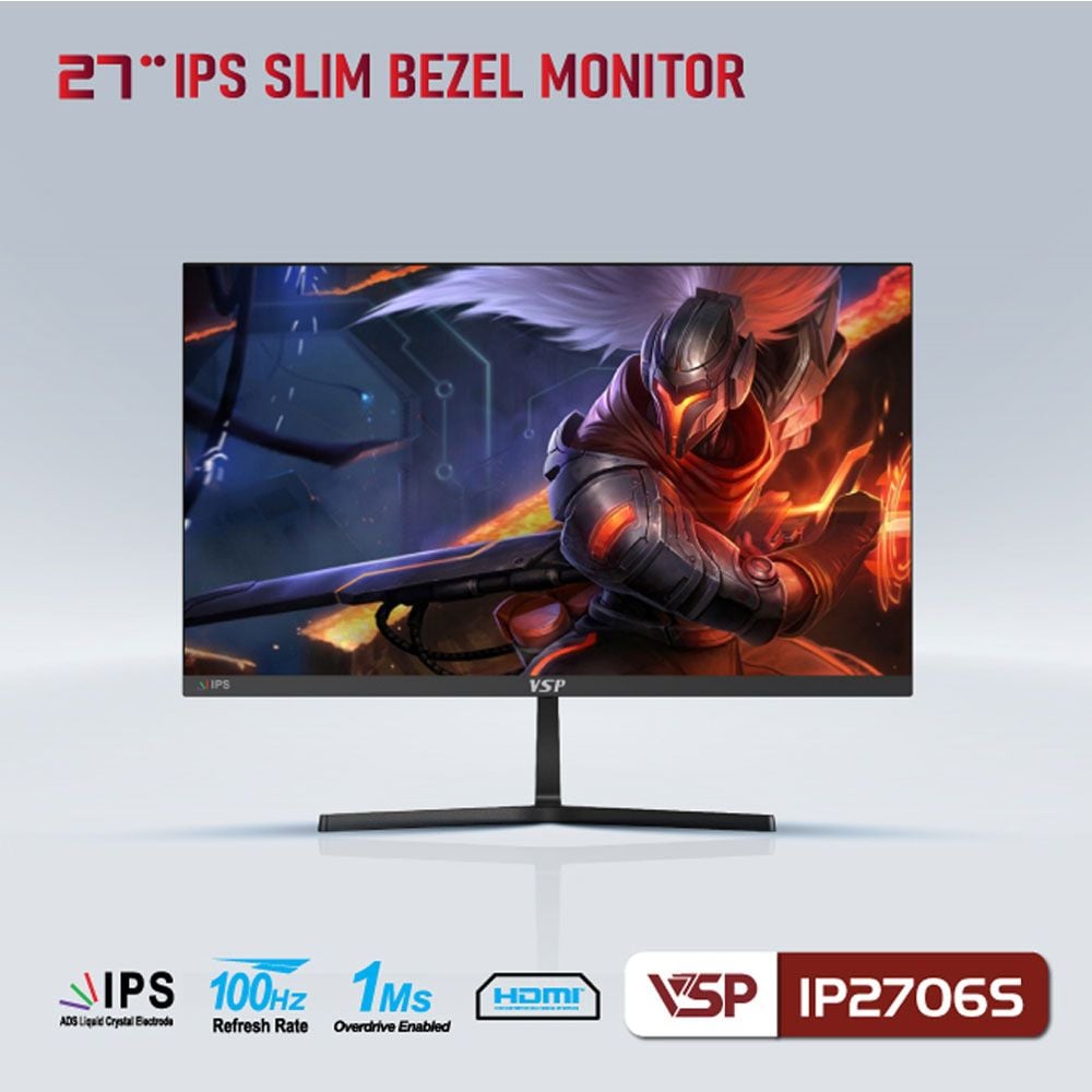 Màn Hình VSP IP2706S (27 inch, FHD, 100Hz, IPS, Đen)