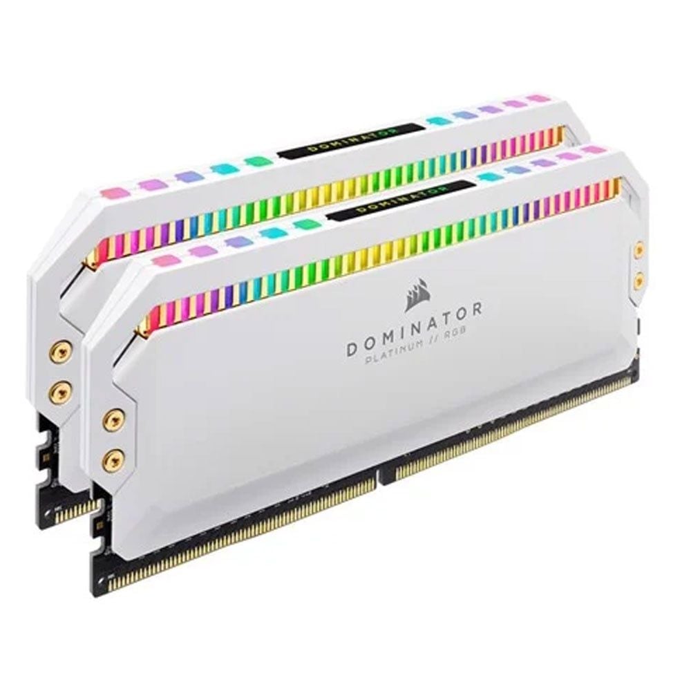 Ram PC Corsair Dominator Platinum RGB Ver 5.38 16GB DDR4 3200MHz (CMT16GX4M2C3200C16W) (2x8GB, white)