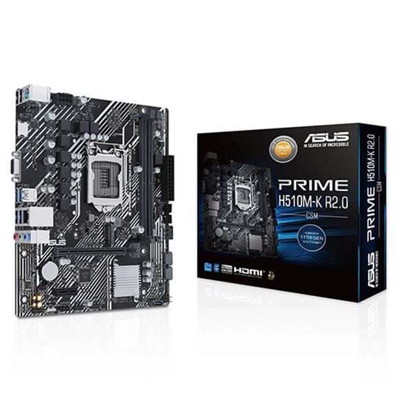  Mainboard ASUS Prime H510M-K R2.0 DDR4 | LGA 1200, mATX, 2 khe RAM 