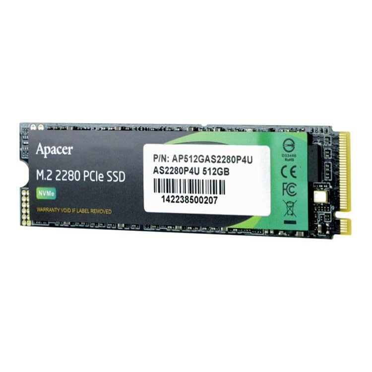 Ổ cứng SSD Apacer AS2280P4U 512GB | M.2 PCIe,  Gen 3x4 (AP512GAS2280P4U-1)