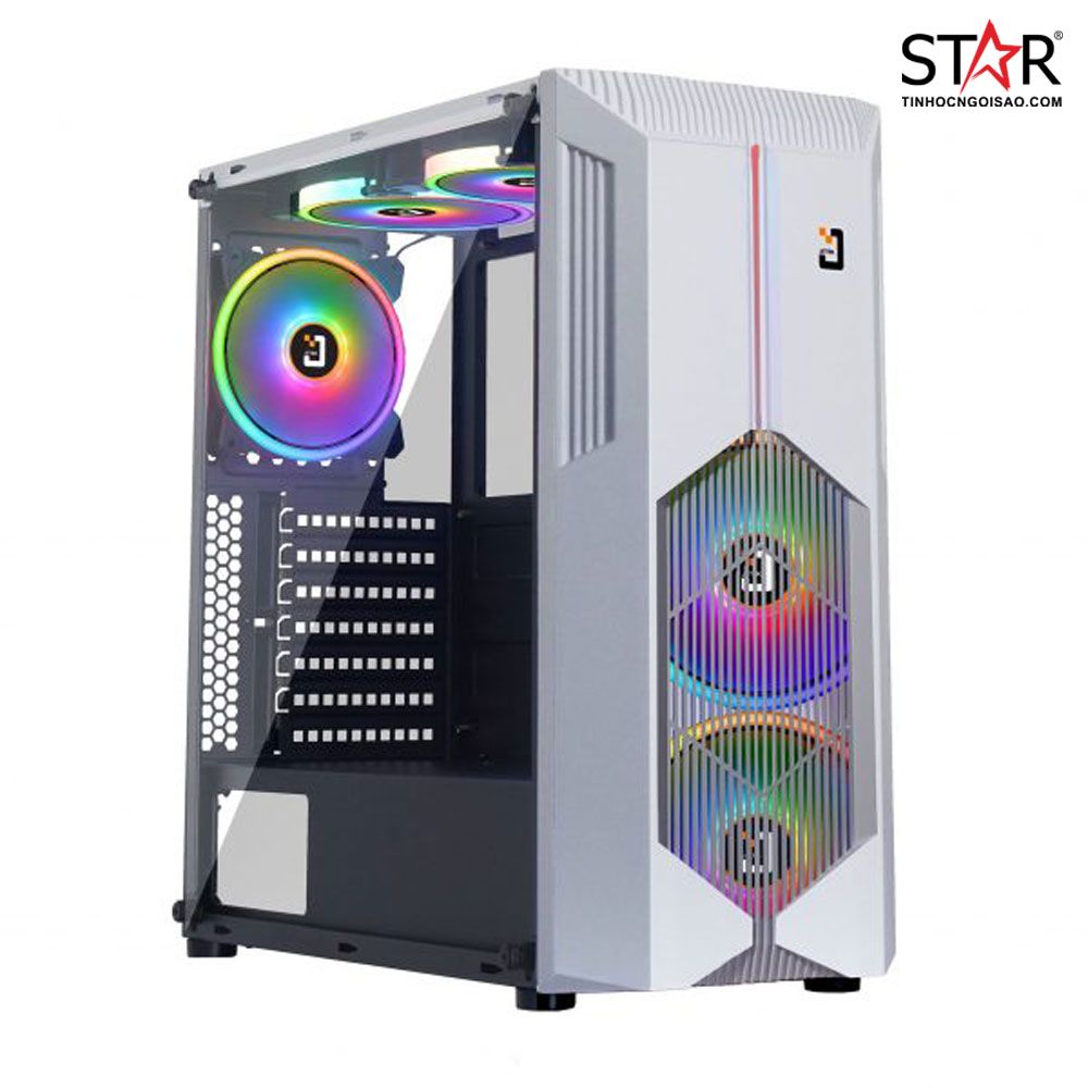 Thùng máy Case Jetek Game Beryl-II G9602W White (Tặng 2 Fan)