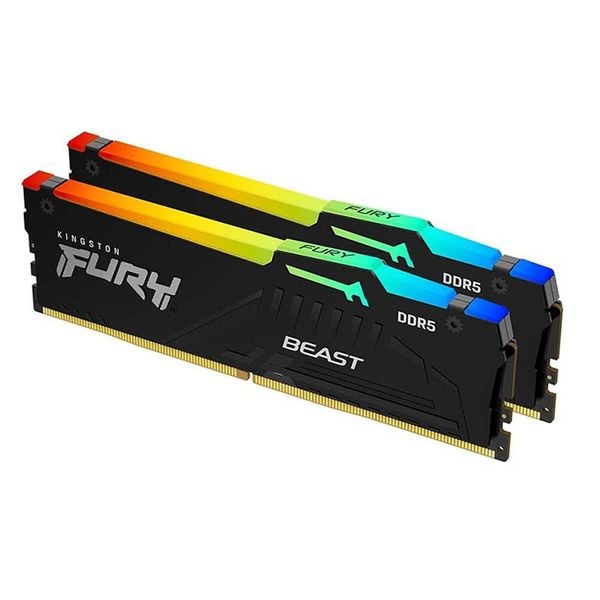  Ram DDR5 64GB 5600MHz Kingston Fury Beast 2x32GB (KF556C40BBAK2-64) 