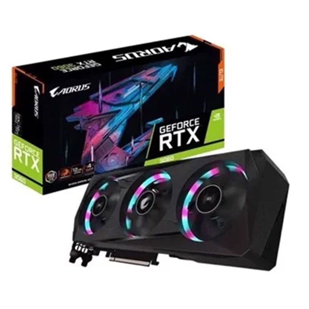 VGA Gigabyte RTX 3060 12GB GDDR6 Aorus Elite V2 (GV-N3060AORUS E-12GBD) (rev. 2.0)