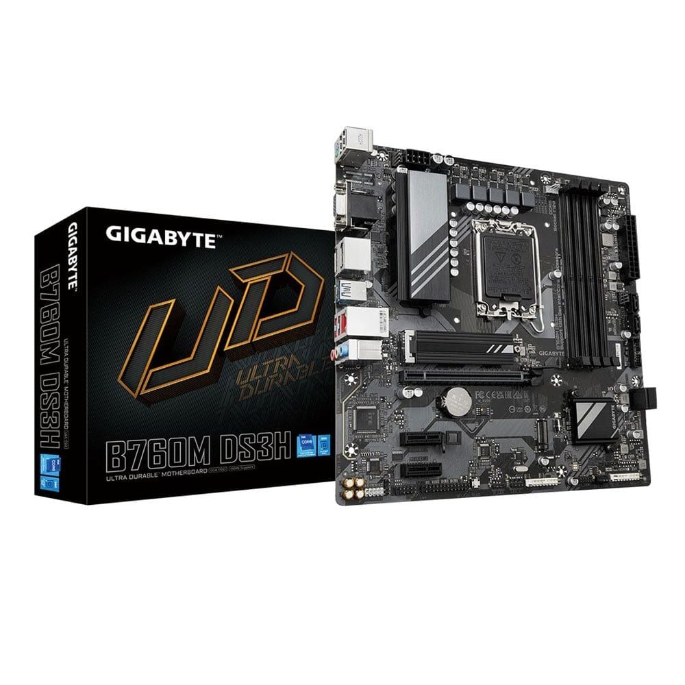 Mainboard Gigabyte B760M DS3H (Socket 1700, M-ATX, 4 khe ram DDR5)