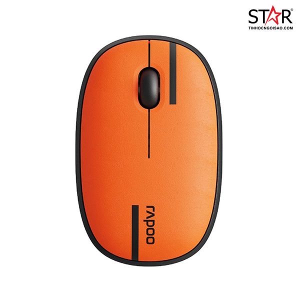  Chuột văn phòng Rapoo M650 Silent | Bluetooth 5.0, 1600 DPI, 60g, Cam 