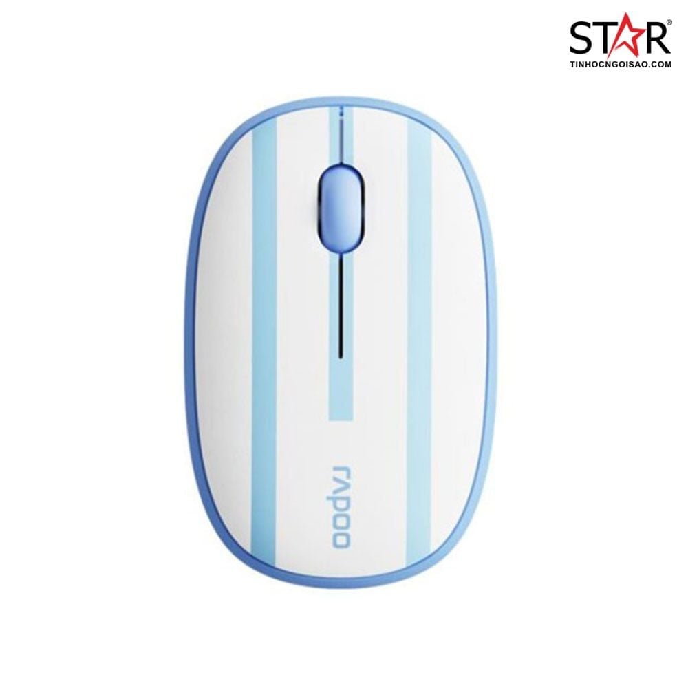 Chuột Rapoo M650 Silent (White Blue) Argentina