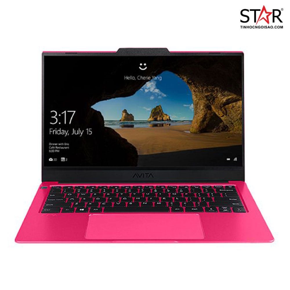 Laptop Avita Liber V14 NS14A9VNV561-CRAB R5-4500U/ AMD Graphics/ 8GB/ 512GB/ FP/ Win 10/ KBL/ 14.0 inch FHD IPS (Charming Red)