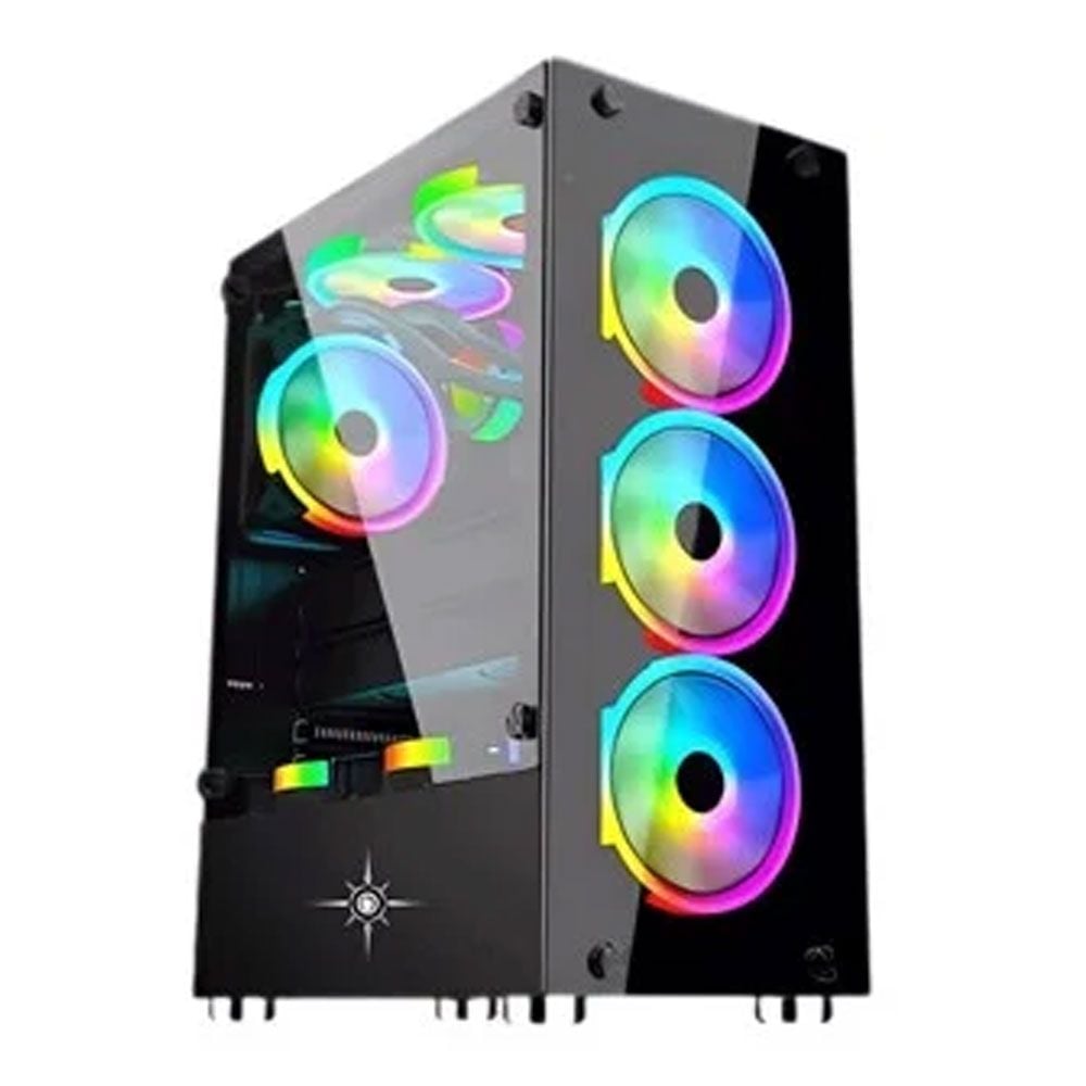 Thùng máy Case 1st Player V2-A (Tặng kèm 4 Fan RGB (Đen)