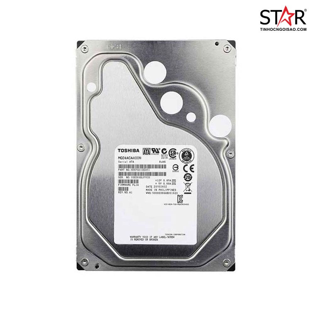 Ổ cứng HDD 4TB Toshiba Enterprise Hard Drive (MG04ACA400N)