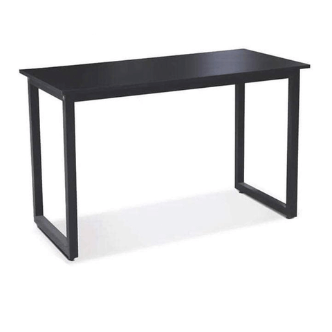 Bàn Gaming chữ U 1m4 | Khung đen, mặt đen