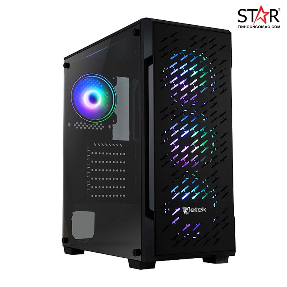 Thùng máy Case Jetek Squid Game – R22(Tặng 3 Fan RGB)