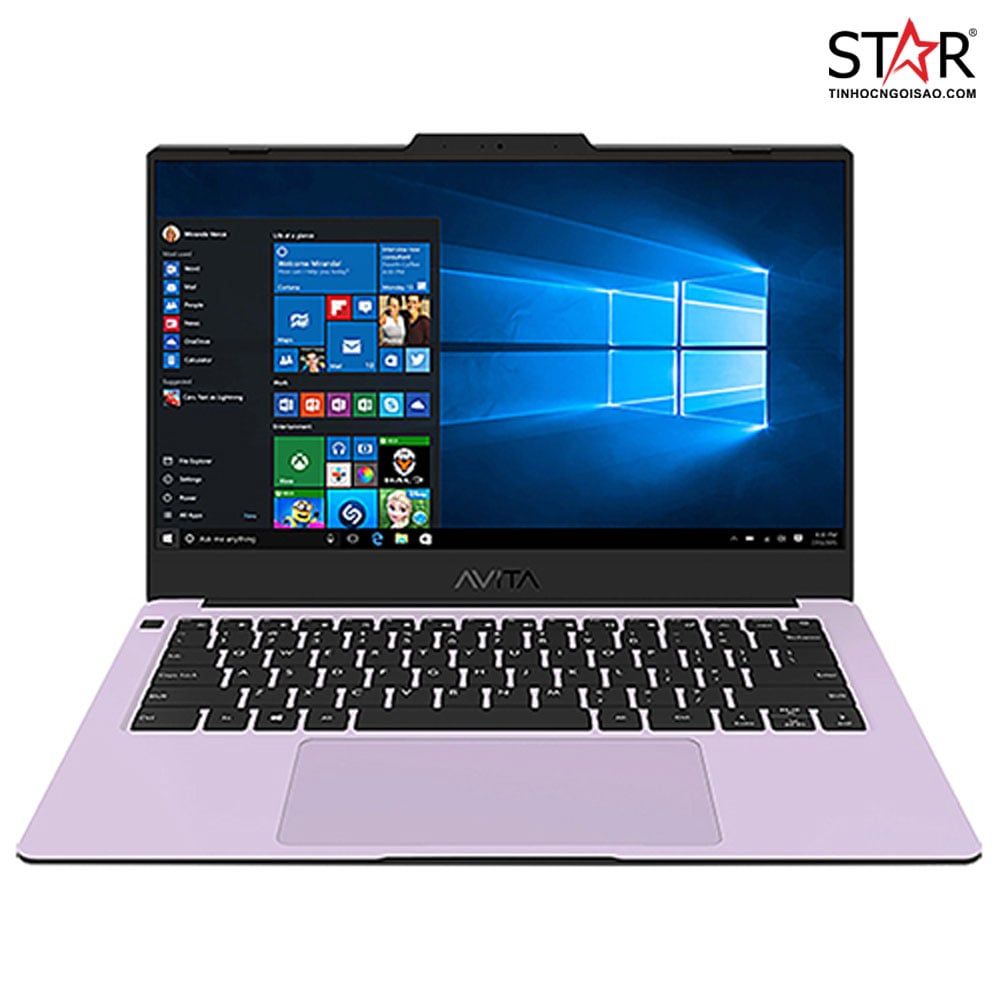 Laptop Avita Liber V14 NS14A9VNV561-SLAB R5-4500U/ AMD Graphics/ 8GB/ 512GB/ FP/ Win10/ KBL/ 14.0 inch FHD IPS (Soft Lavender)