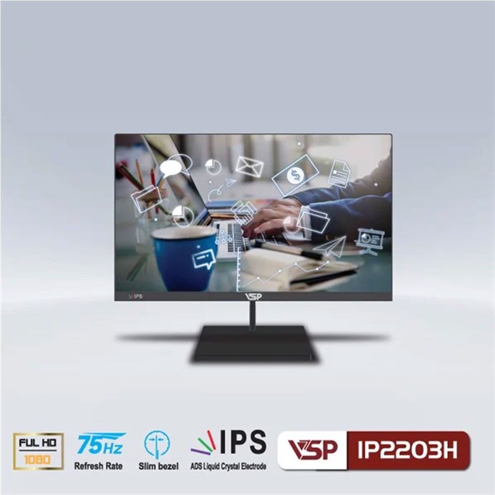 Màn hình VSP IP2203H (21.45 inch, FHD, 75Hz, IPS)