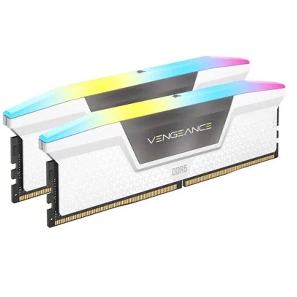 Ram PC Corsair Vengeance RGB 32GB DDR5 5200Mhz (CMH32GX5M2B5200C40W) ( Tản nhiệt, 2x16GB, white)