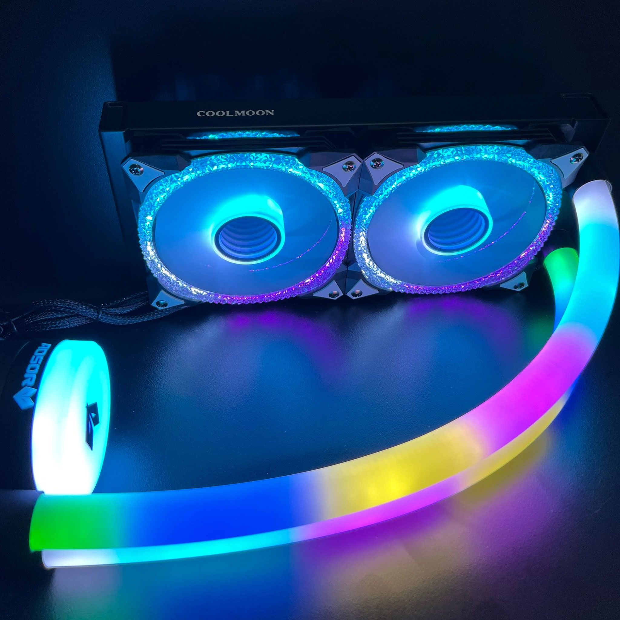 Tản nhiệt nước Coolmoon Aosor AS240 | White ALL RGB