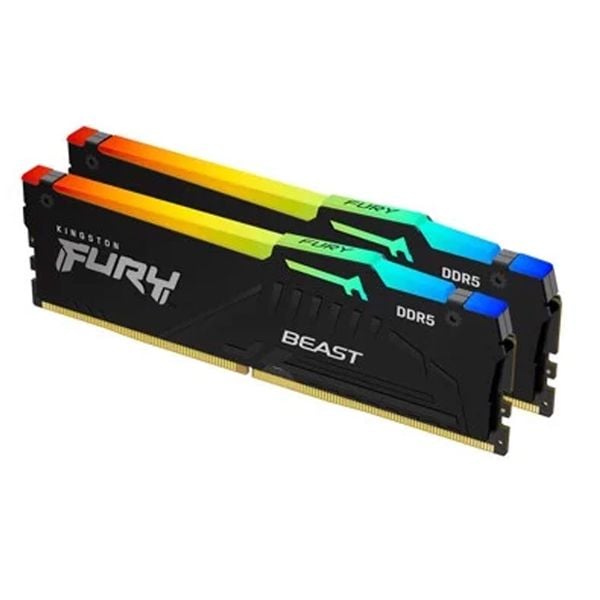  Ram Kingston Fury Beast RGB  16GB DDR5 5200MHz 2x8GB (KF552C40BBAK2-16) 