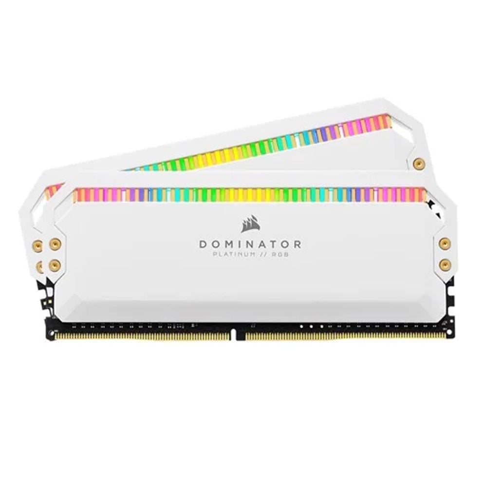 Ram PC Corsair Dominator Platinum 32GB DDR4 3200MHz (CMT32GX4M2C3200C16W) (2x16GB, tản nhiệt, white)