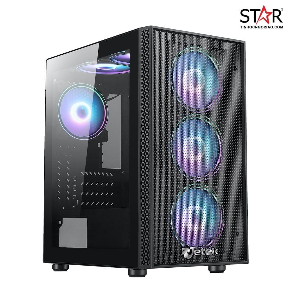 Thùng máy Case Jetek Game X4 (Tặng 3 Fan RGB)