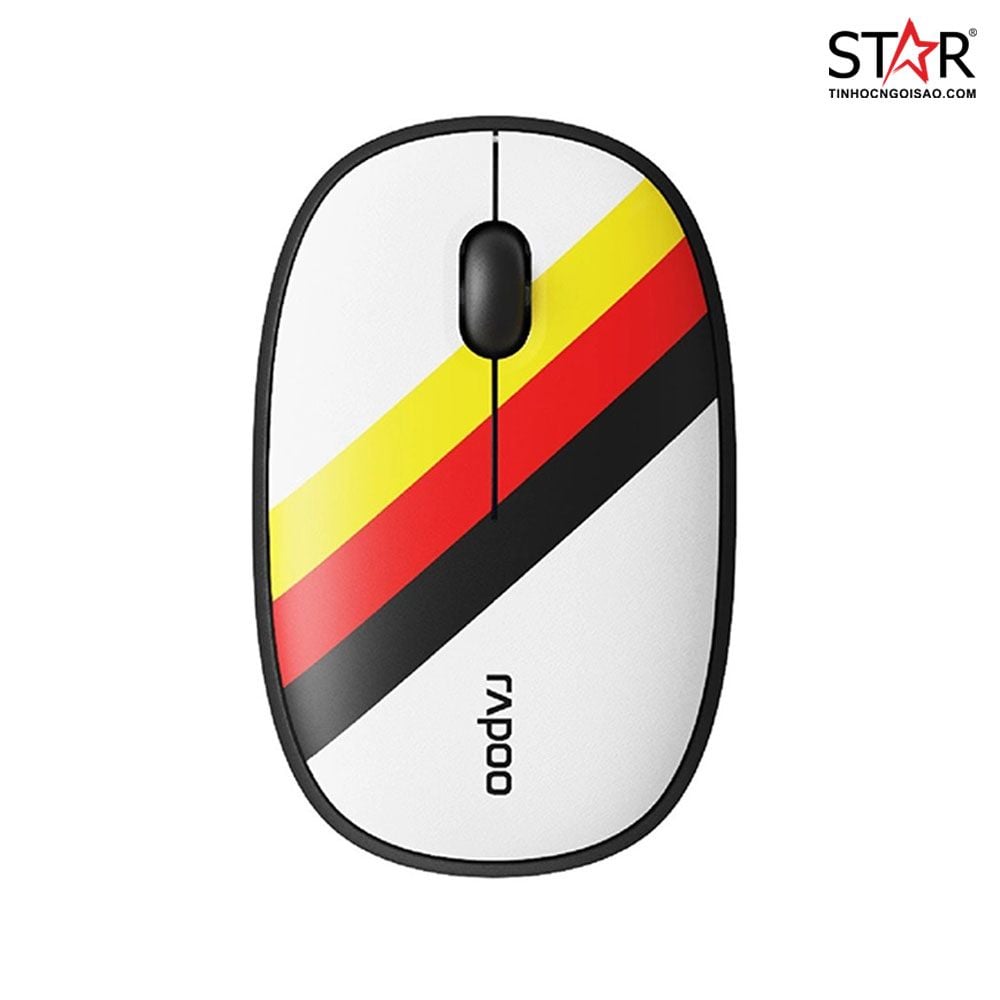 Chuột Rapoo M650 Silent (White Yellow Red) Germany