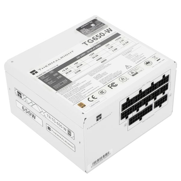  Nguồn máy tính Thermalright TG650 White | 650W, 80 Plus Gold, Full Modular (TG-650-W) 