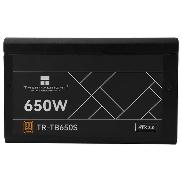 Nguồn máy tính Thermalright Tb-650S 80 Plus bronze Atxb.0 - Đen | Non Modular, ATX 