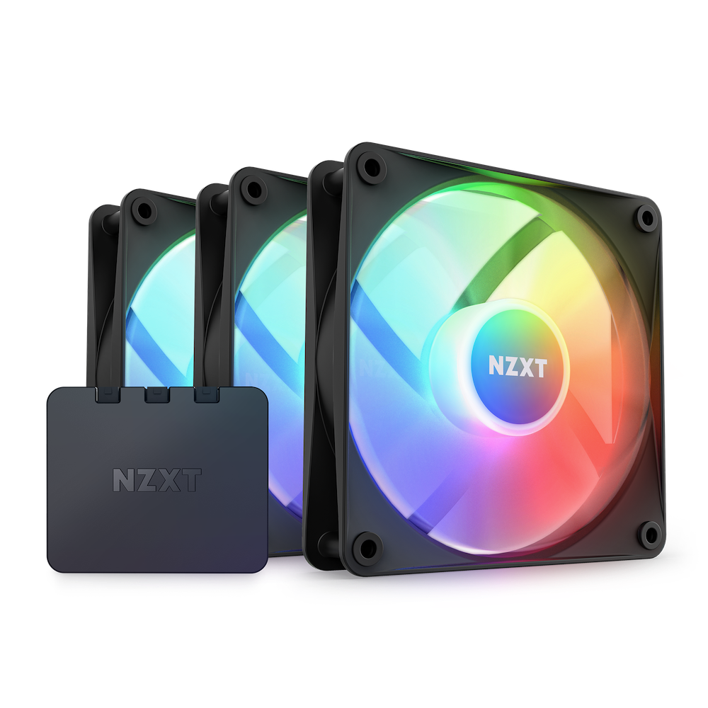 Fan Case NZXT F120 RGB Core Triple Pack - Đen | RGB, Kit 3 fan, kèm HUB