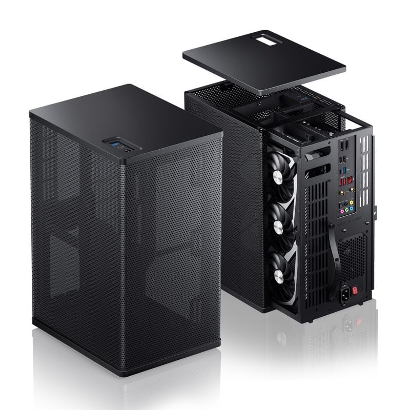 Thùng máy Case Jonsbo VR3 Black | Mini ITX (Kèm Sẵn Riser 4.0)