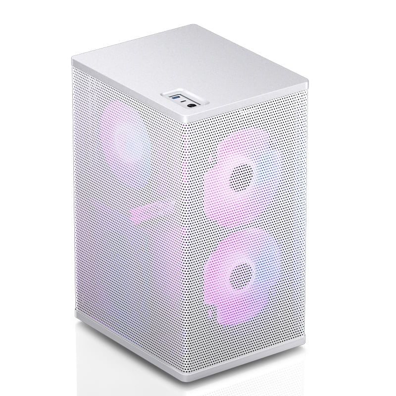 Thùng máy Case Jonsbo VR3 White | Mini ITX (Kèm Sẵn Riser 4.0)