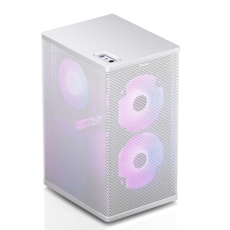 Thùng máy Case Jonsbo VR3 White | Mini ITX (Kèm Sẵn Riser 4.0)