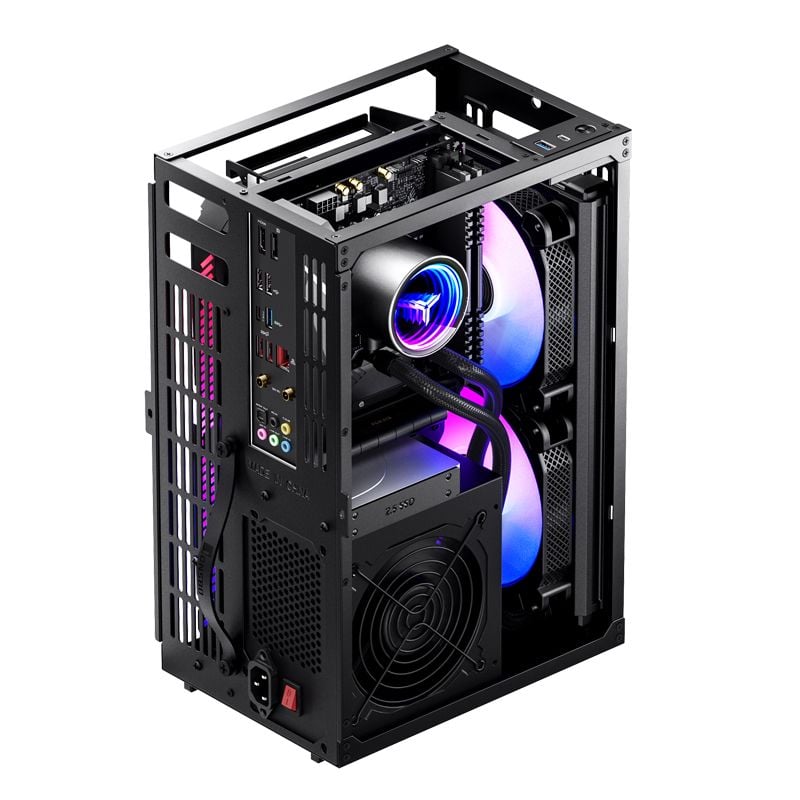 Thùng máy Case Jonsbo VR3 Black | Mini ITX (Kèm Sẵn Riser 4.0)