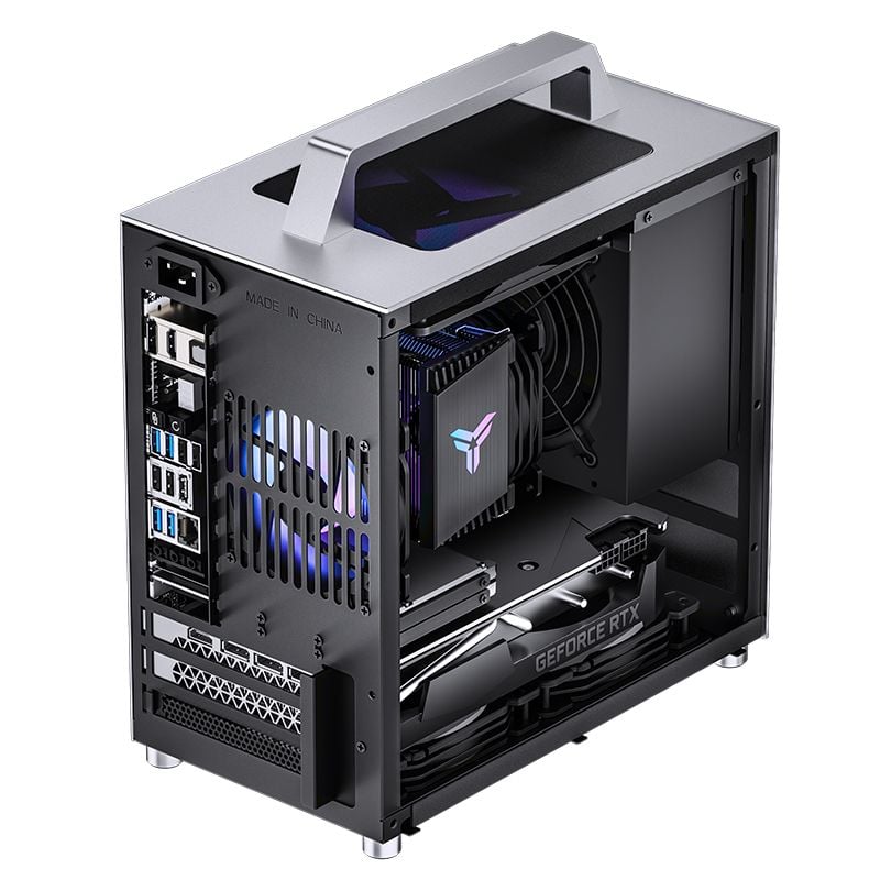 Thùng máy Case Jonsbo T8 Plus Silver | Mini-ITX, PSU ATX