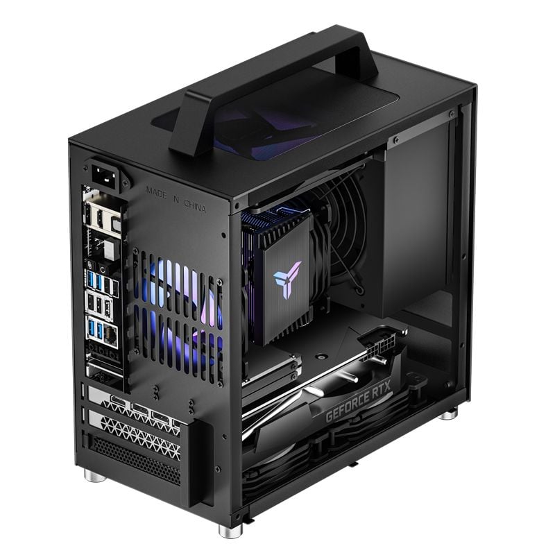 Thùng máy Case Jonsbo T8 Plus Black | Mini-ITX, PSU ATX