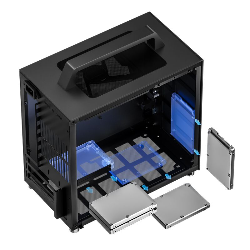 Thùng máy Case Jonsbo T8 Plus Black | Mini-ITX, PSU ATX