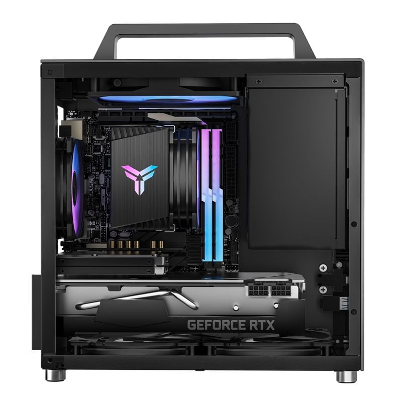 Thùng máy Case Jonsbo T8 Plus Black | Mini-ITX, PSU ATX