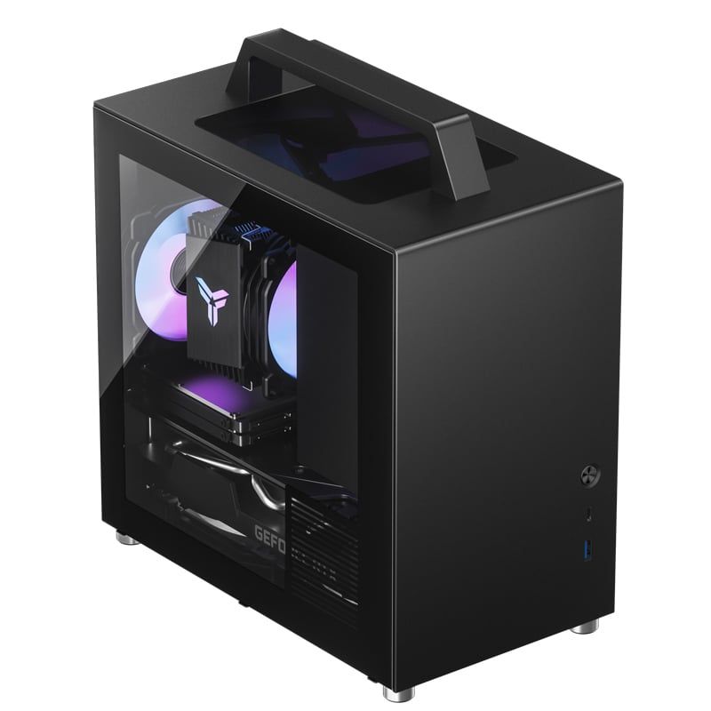 Thùng máy Case Jonsbo T8 Plus Black | Mini-ITX, PSU ATX