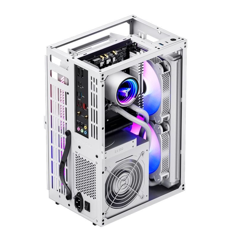 Thùng máy Case Jonsbo VR3 White | Mini ITX (Kèm Sẵn Riser 4.0)