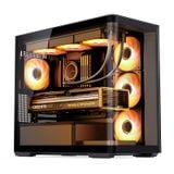  Thùng máy Jonsbo D300 - Black | Micro ATX, kính cong 