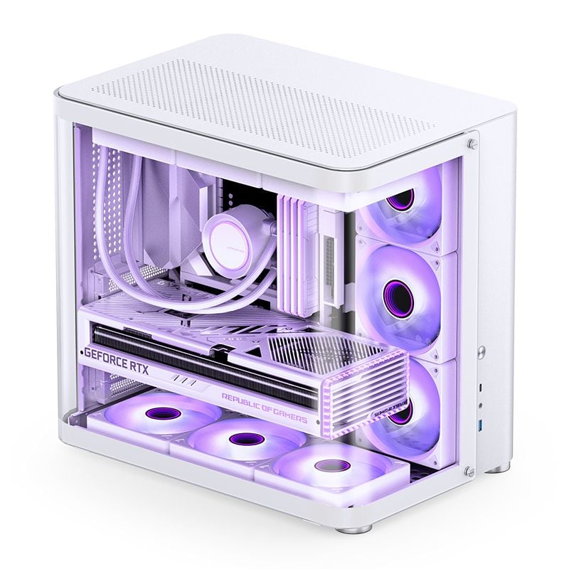 Thùng máy Case Jonsbo TK-2 ATX - Trắng