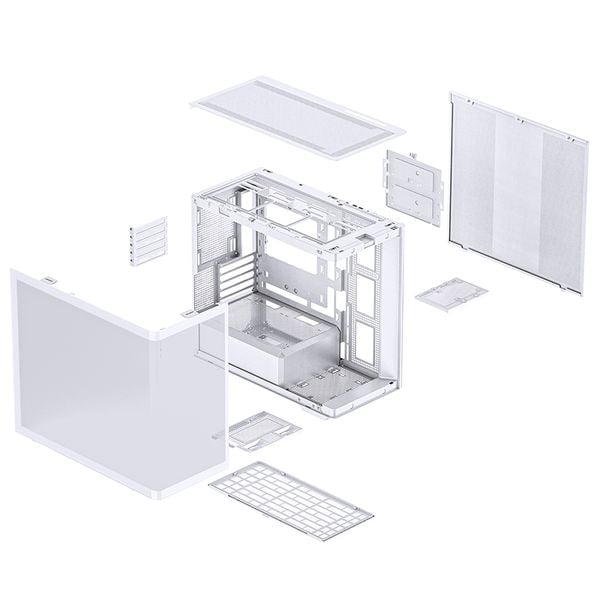  Thùng máy Jonsbo D300 - White | Micro ATX, kính cong 