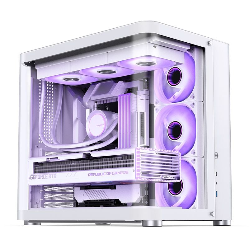 Thùng máy Case Jonsbo TK-2 ATX - Trắng