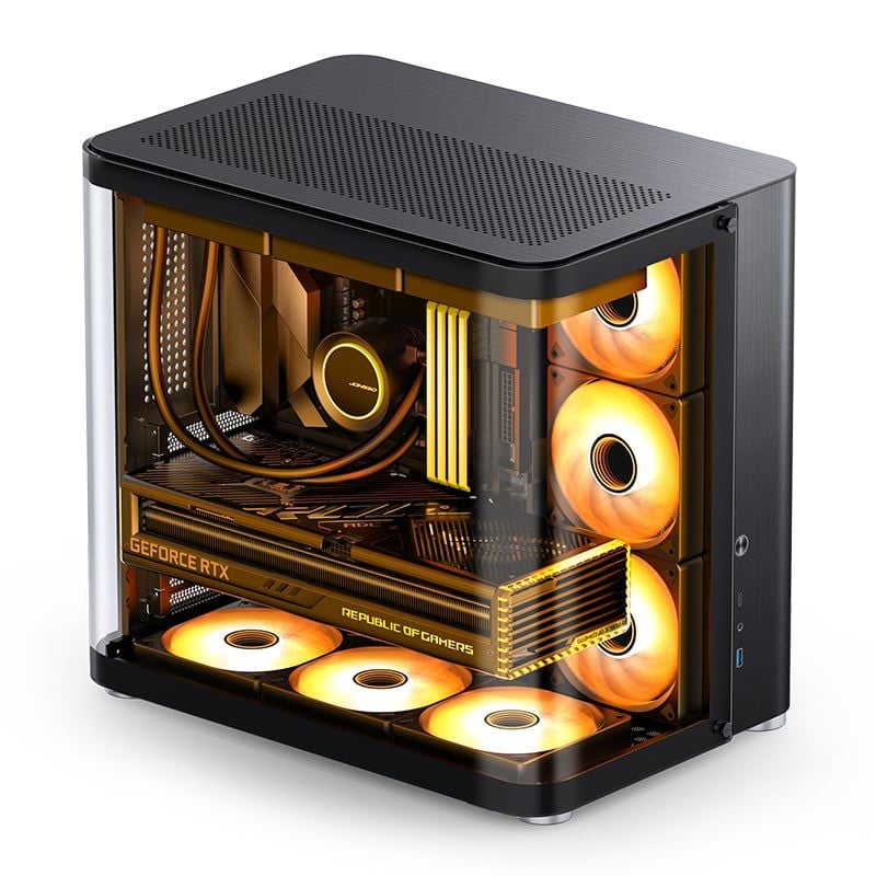 Thùng máy Case Jonsbo TK-2 ATX - Đen