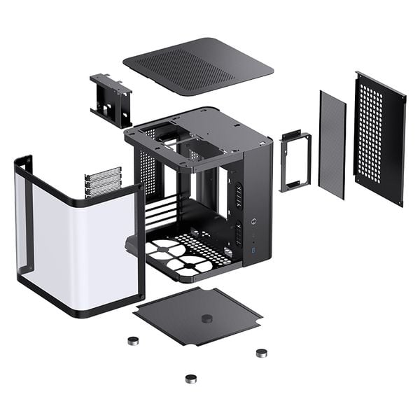  Thùng máy Jonsbo TK-1 2.0 - Đen | Micro ATX 